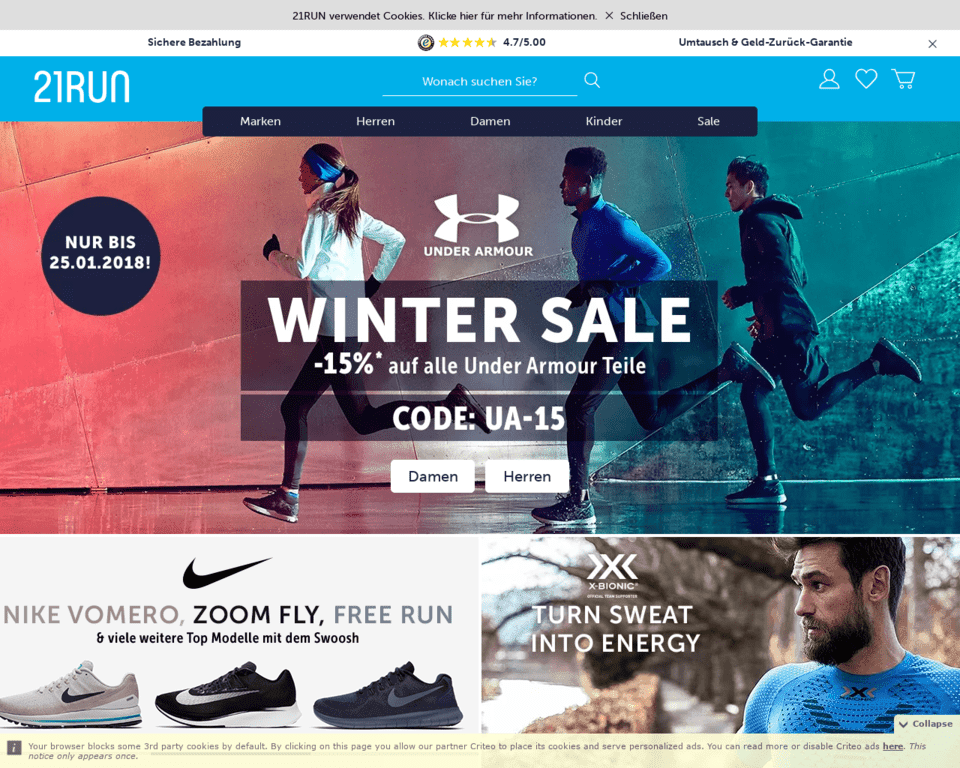 Доставка 21Run в Россию