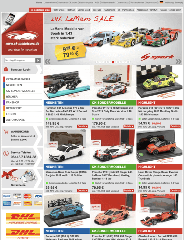 Доставка CK ModelCars в Россию