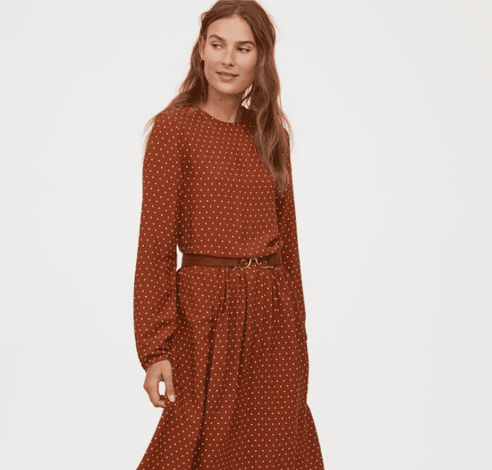 H&M Gemustertes Kleid