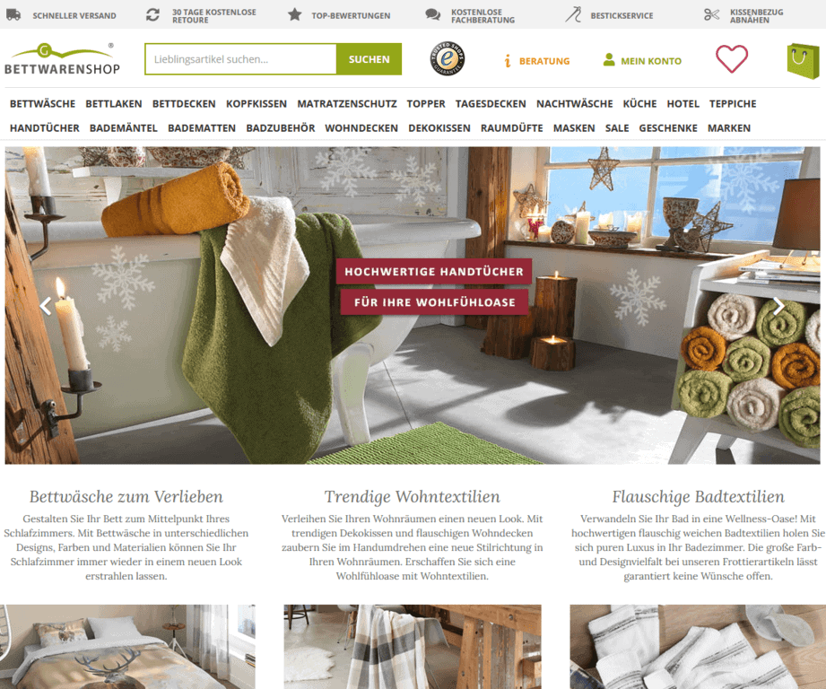 Доставка Bettwaren Shop в Россию