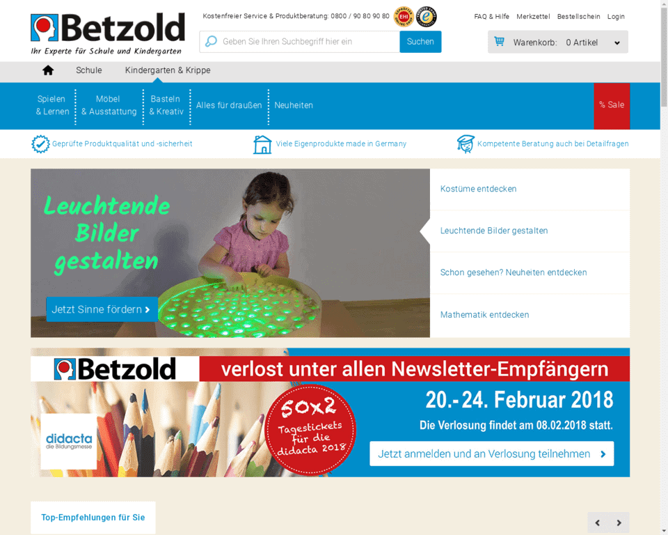 Доставка Betzold в Россию