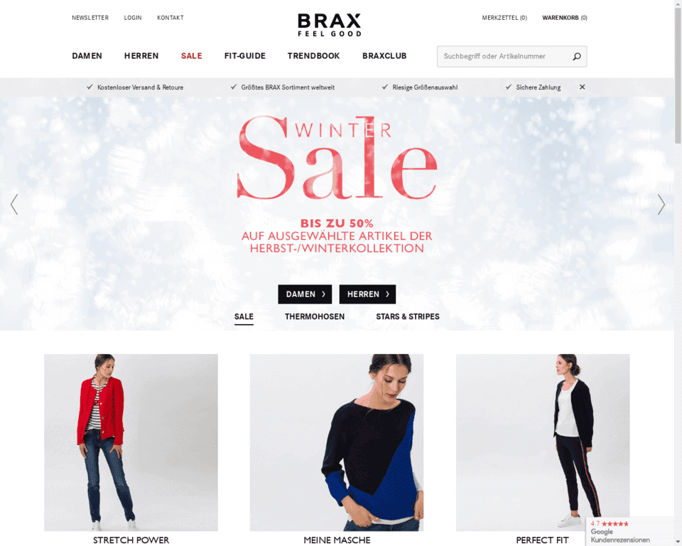 Доставка Brax в Россию