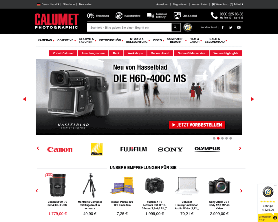 Доставка Calumet Photo в Россию