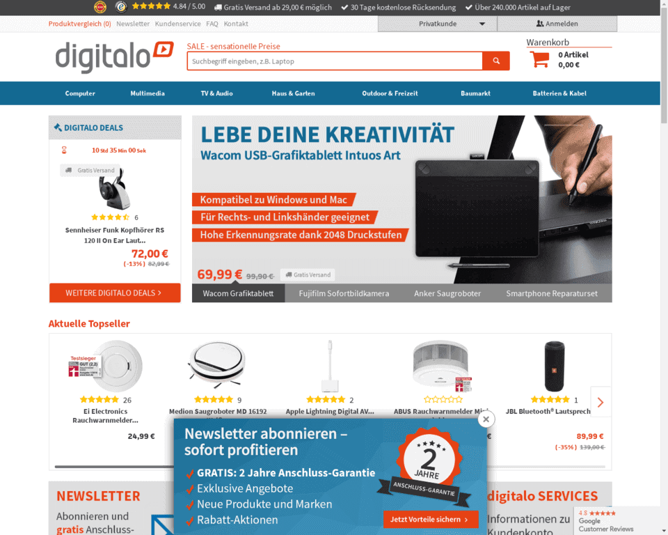 Доставка Digitalo в Россию