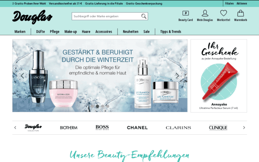 Доставка Douglas в Россию