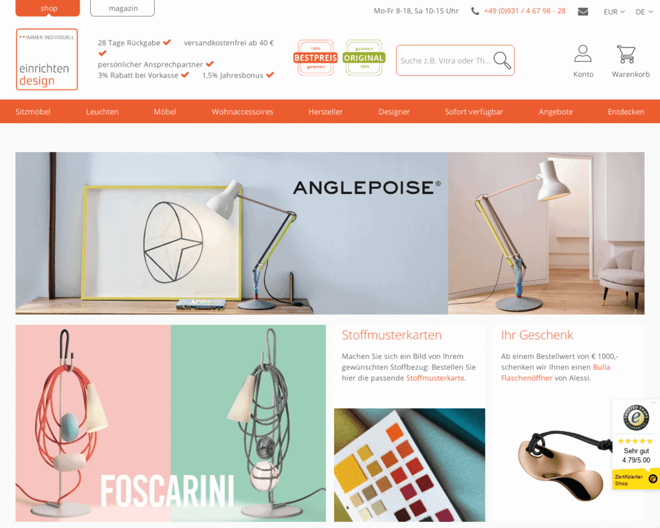 Доставка Einrichten Design в Россию