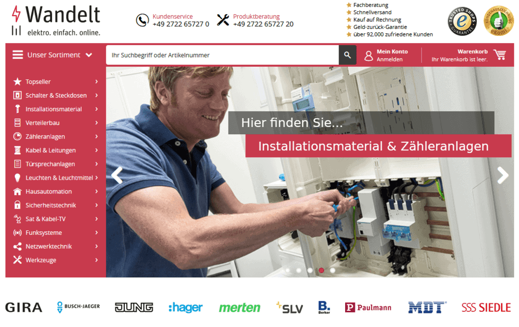 Доставка Elektro Wandelt в Россию