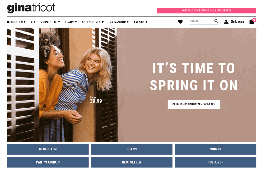 Доставка Gina Tricot в Россию