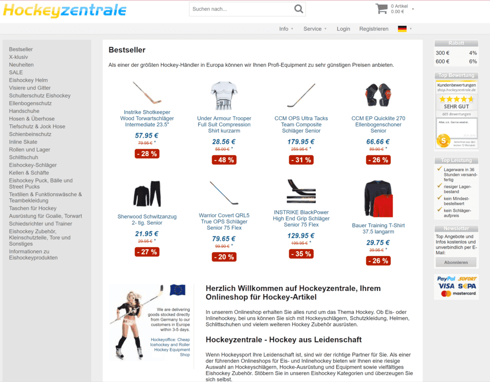 Доставка Hockey Zentrale в Россию