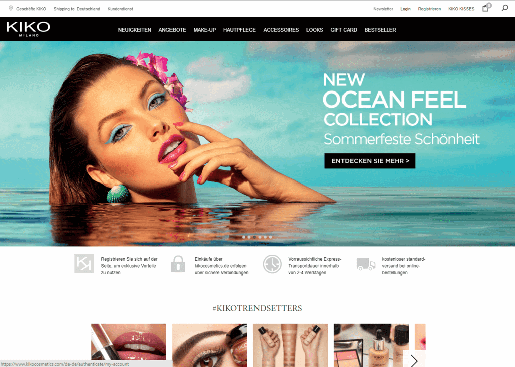 Доставка Kiko Milano в Россию