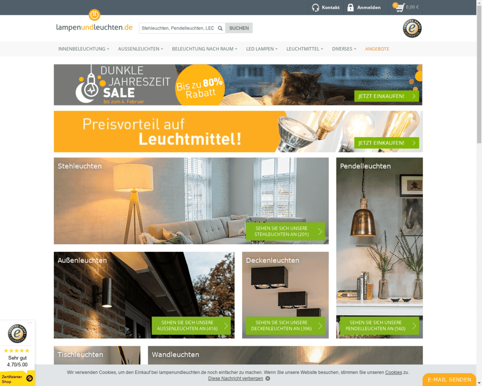 Доставка Lampen und Leuchten в Россию