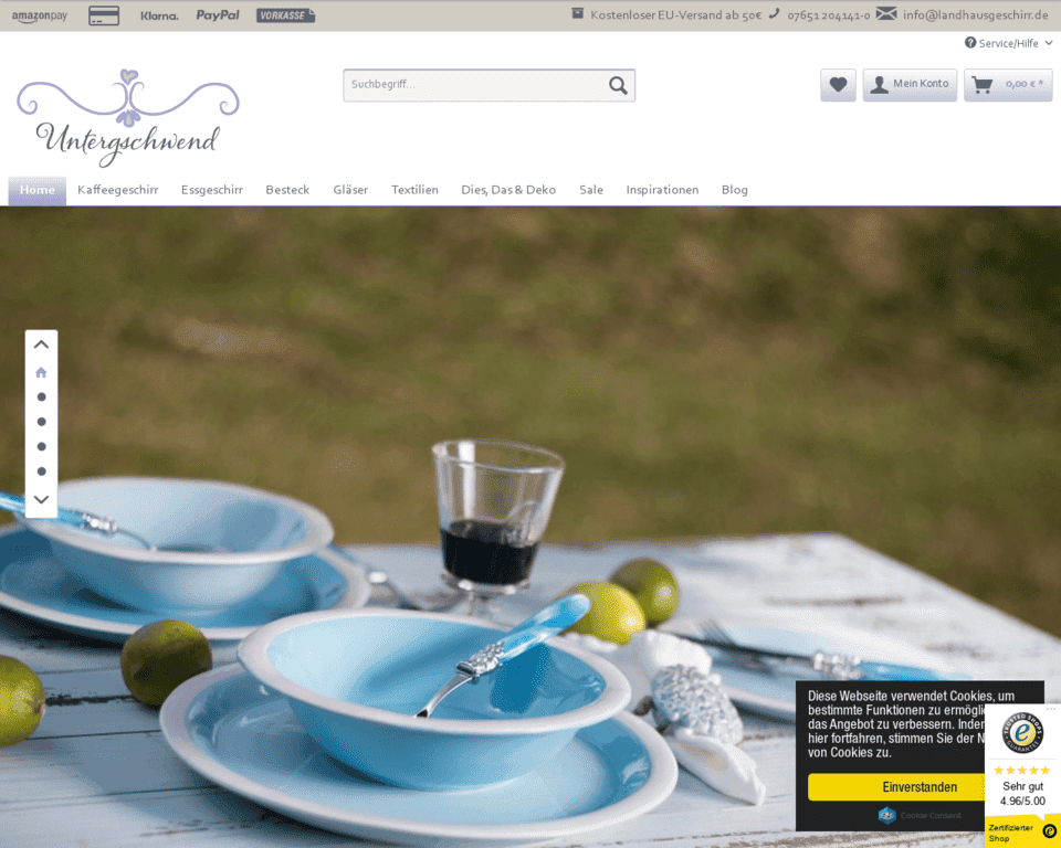 Доставка Landhausgeschierr в Россию