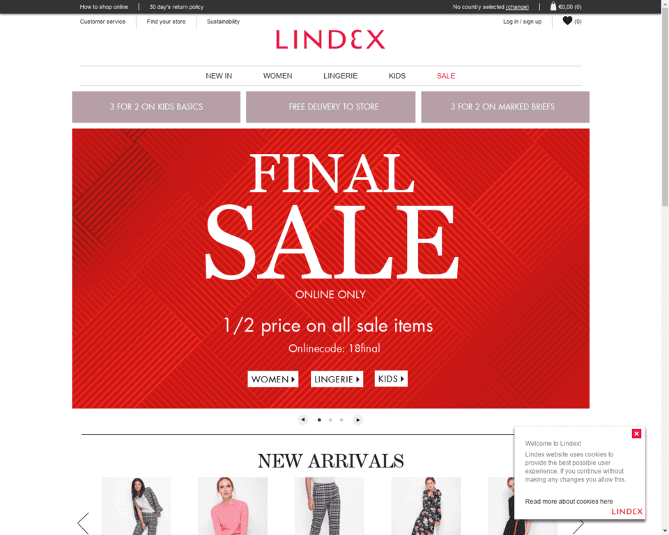 Доставка Lindex в Россию