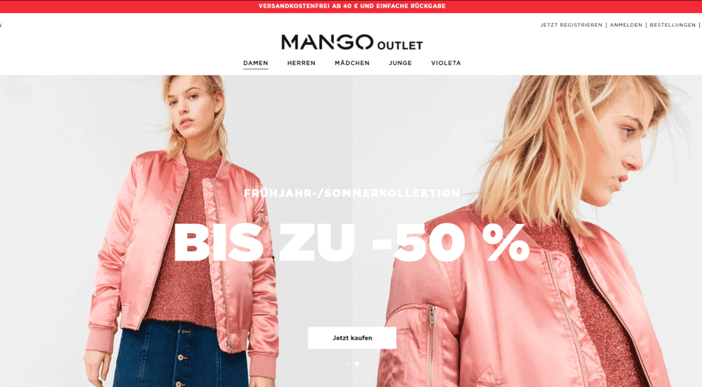Доставка Mango Outlet в Россию