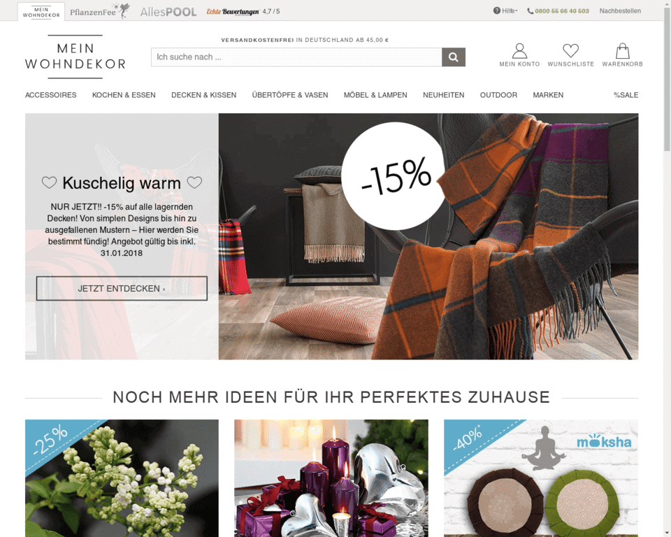 Доставка Mein Wohndekor в Россию