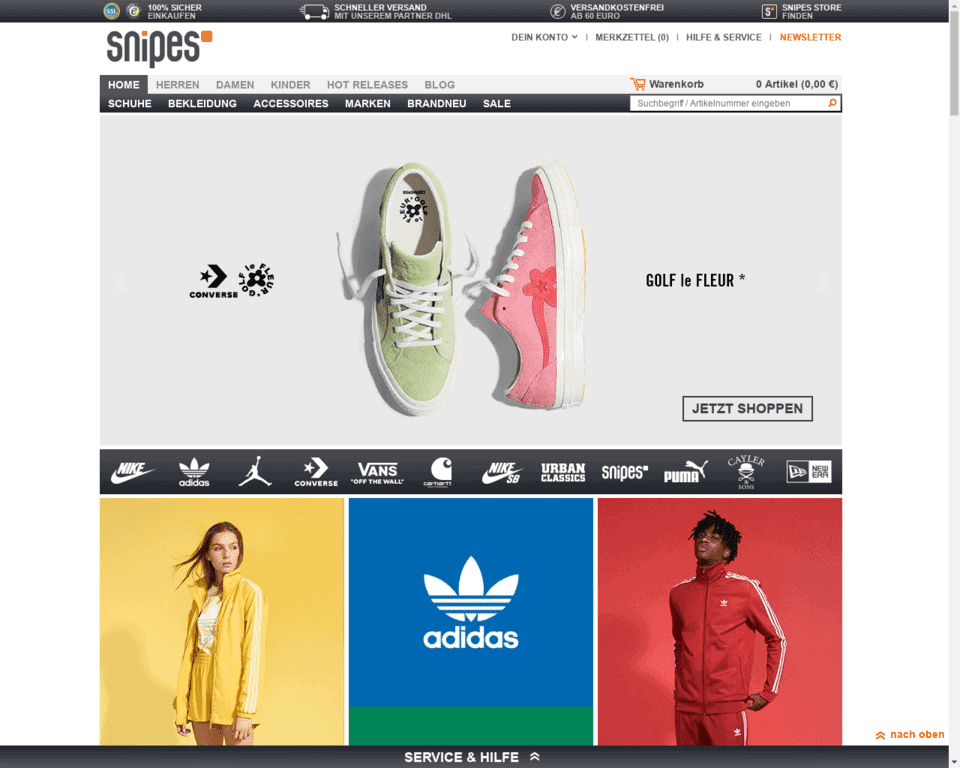 Доставка Snipes в Россию